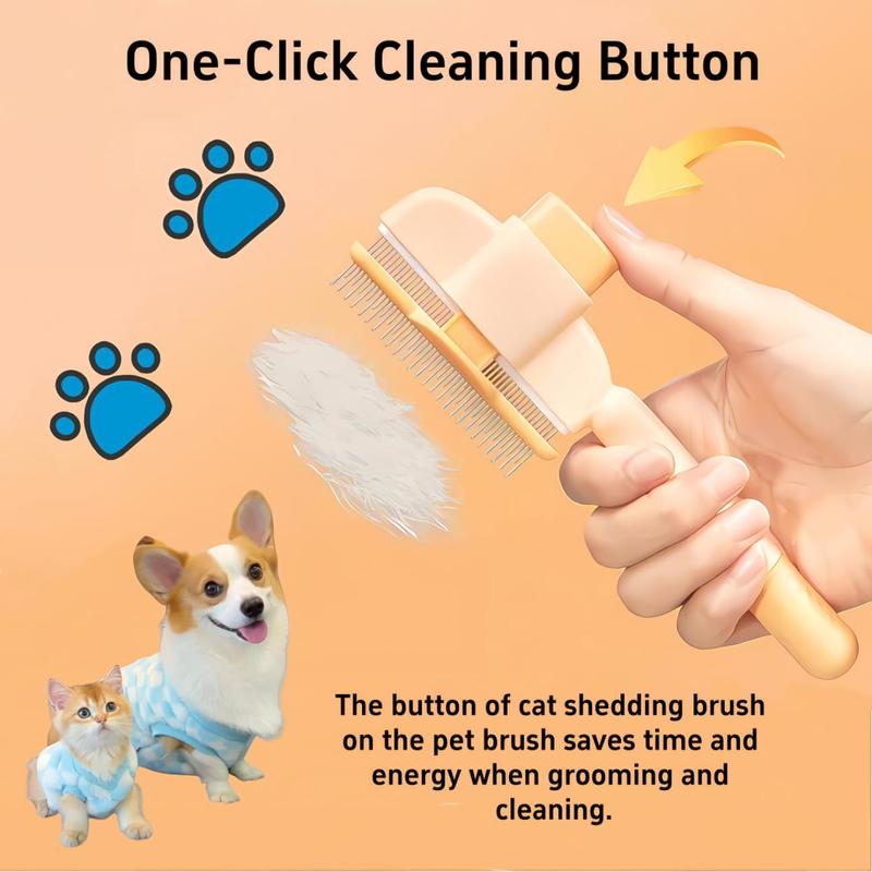 Self-Cleaning Pet Comb for Dogs & Cats